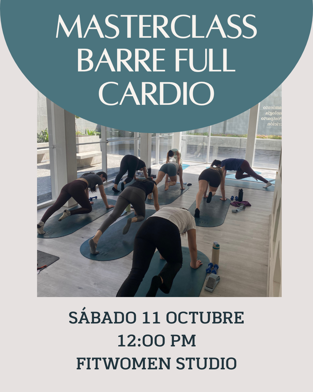 BARRE FULL CARDIO MASTERCLASS 11 OCTUBRE
